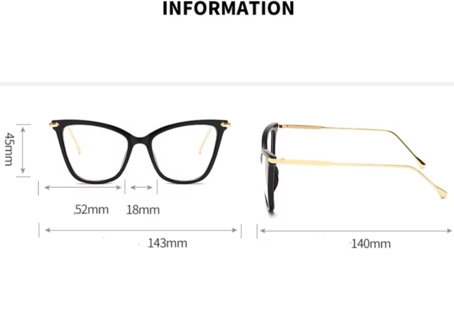Cat Eye-Blaulichtfilter Brille